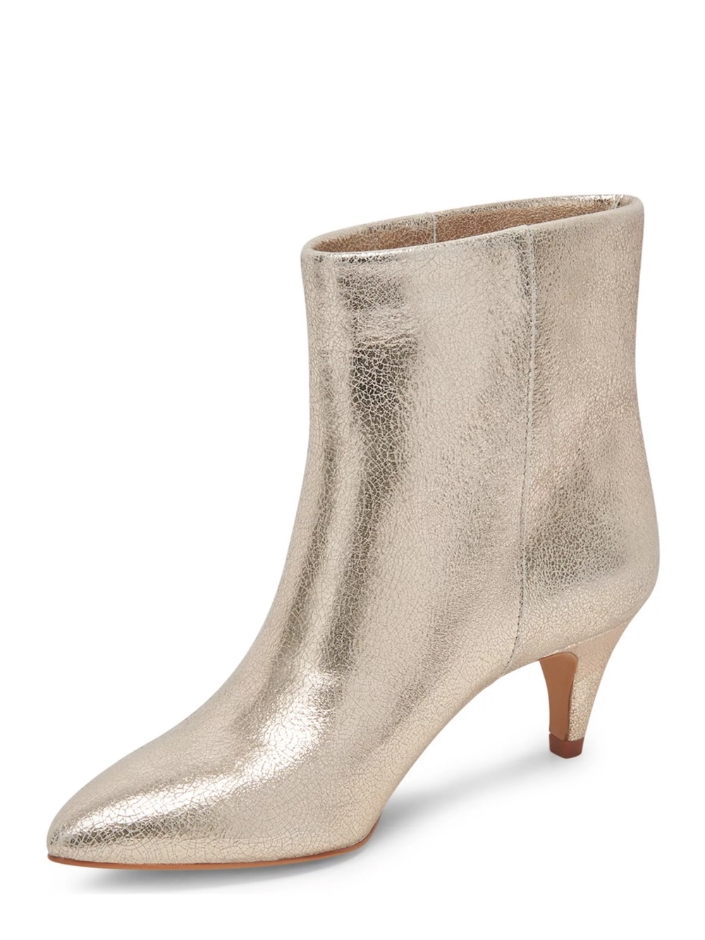 Dolce Vita Metallic Gold Pointed Ankle Booties